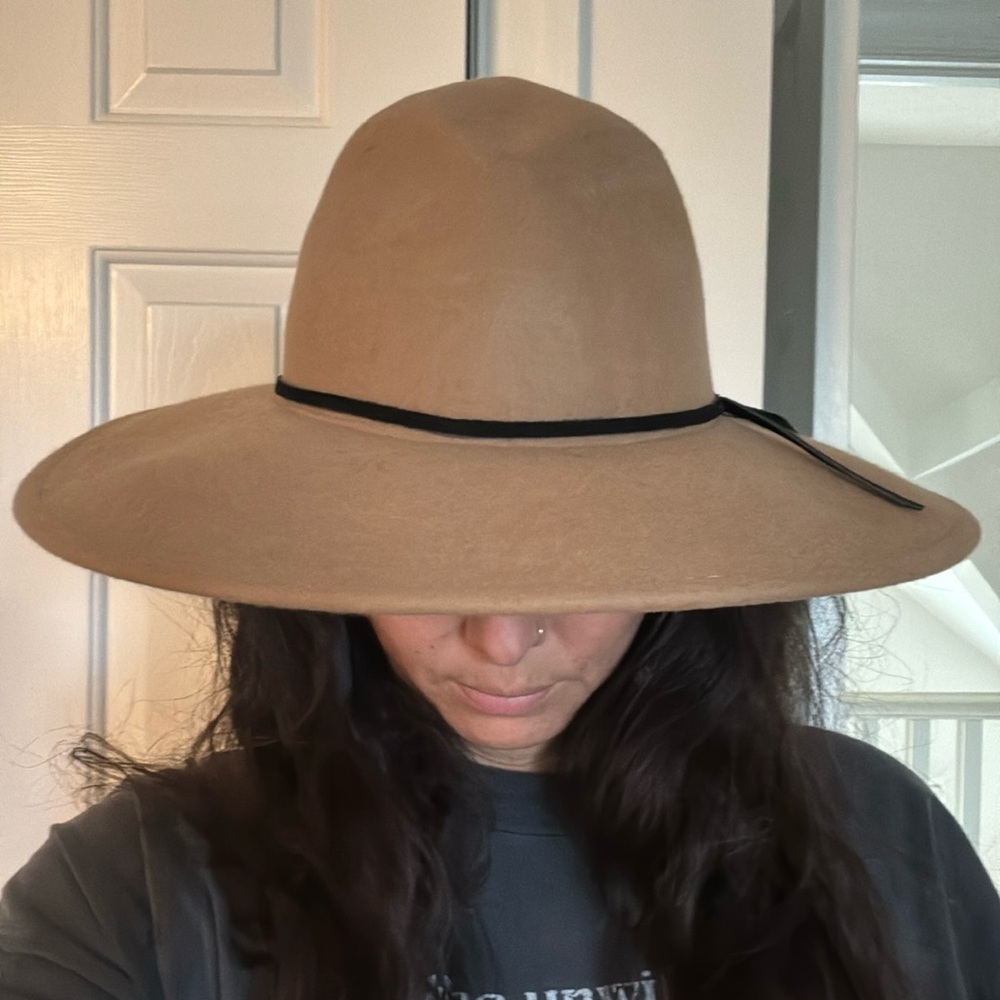 Free People Wool Wide Brim Hat